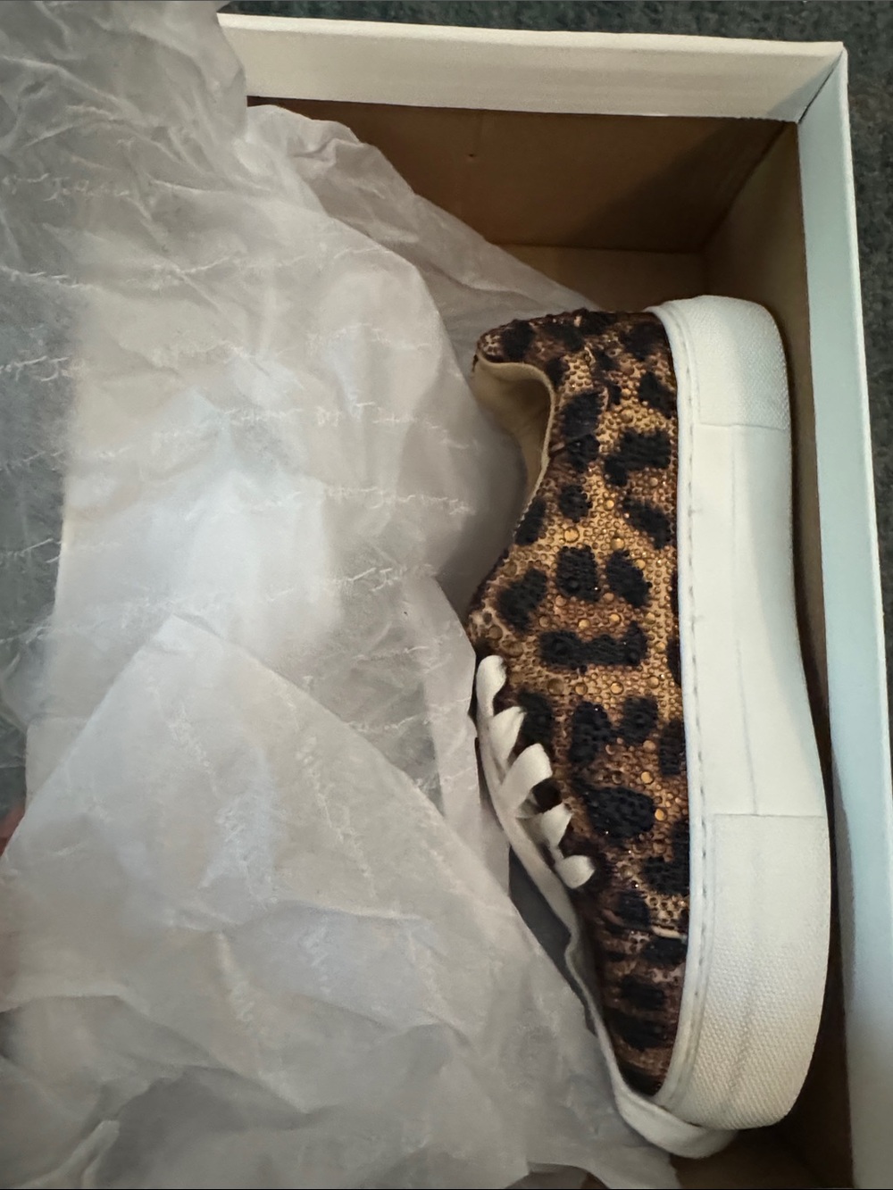Betsey Johnson Leopard Print Platform Sneaker - Brown/Black/White